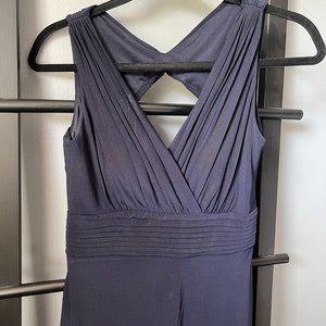 DEBENHAMS Dark Blue Maxi Dress/ Gown (S)